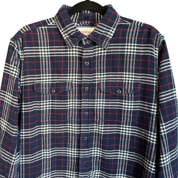American Eagle Outfitters Flap Pocket Casual Plaid Button Down M - Picture 2 of 6